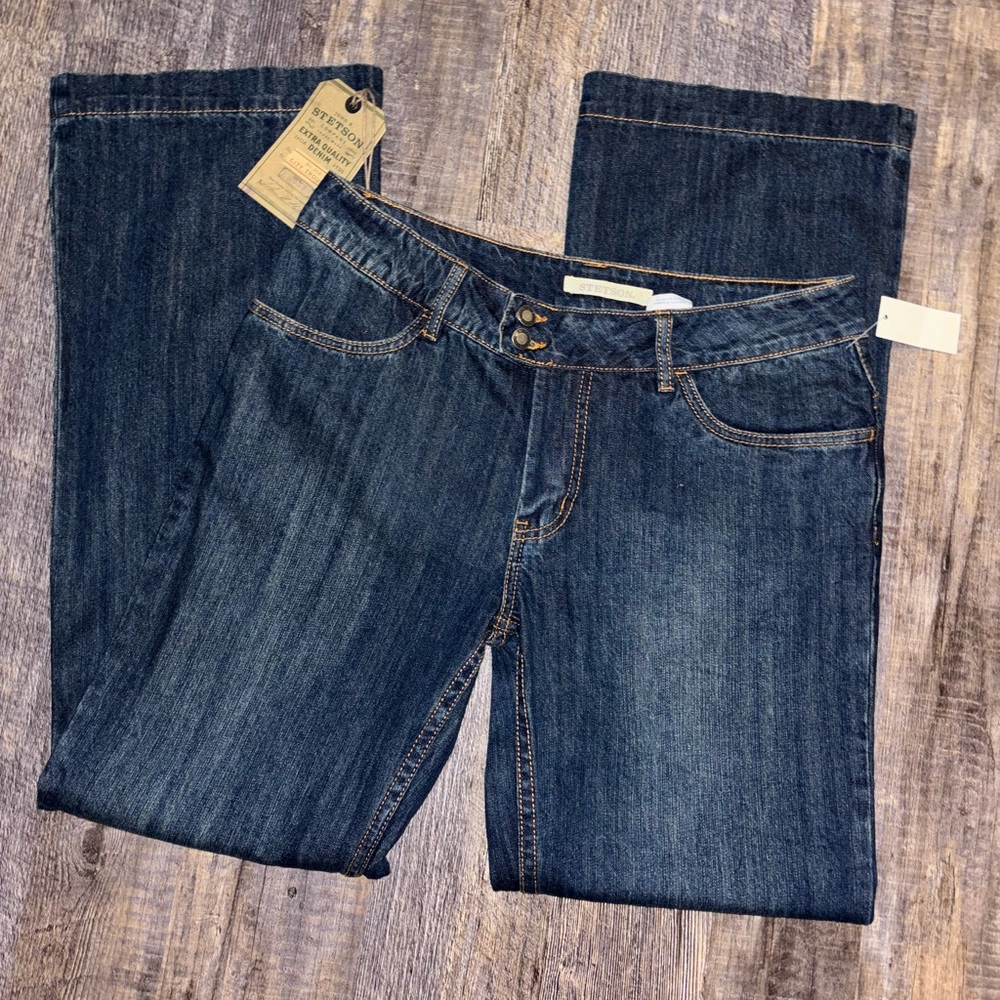 Stetson: 214 CITY TROUSER JEANS IN MEDIUM WASH :Size12